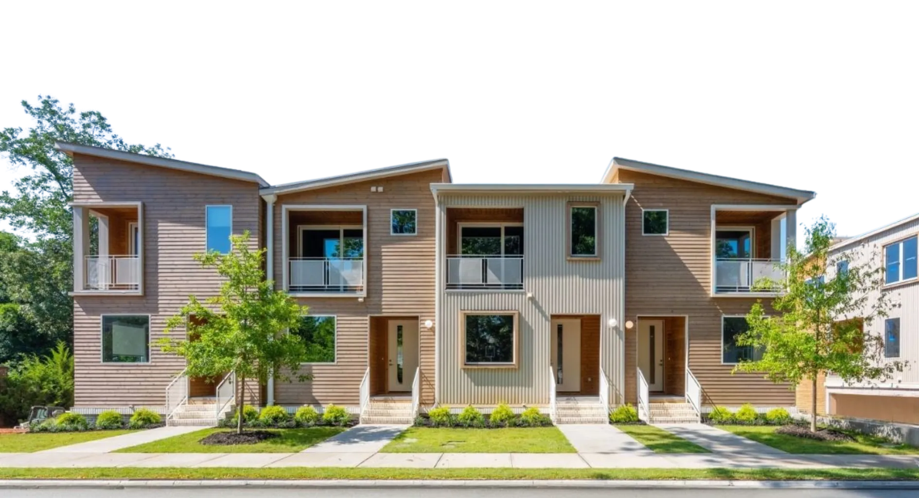 Griffin Street townhomes at Leach Street Commons