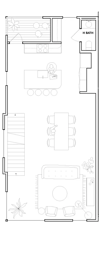 111 S Leach Street First Floor floor plan