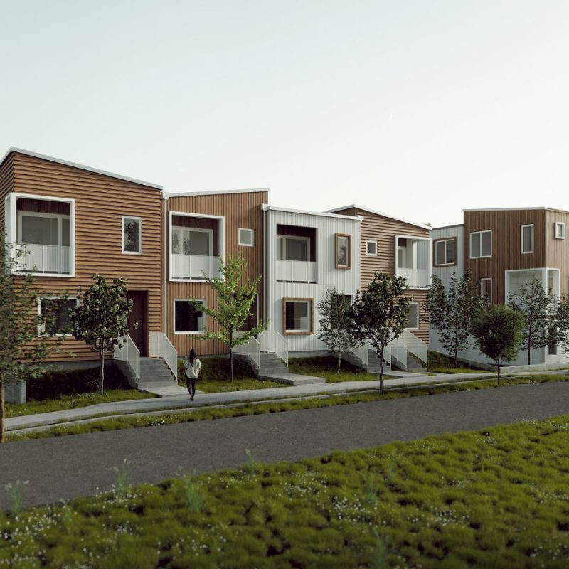 Street view of Leach Street Commons